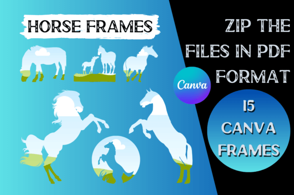 15 Horse Canva Frame Templates: Your Instant Design Solution
