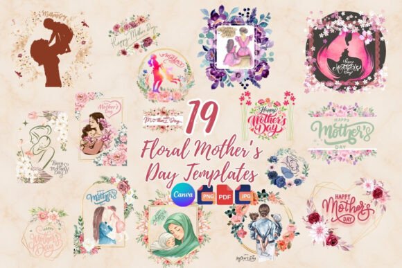 19 Mother's Day Floral Canva Templates for Effortless Design