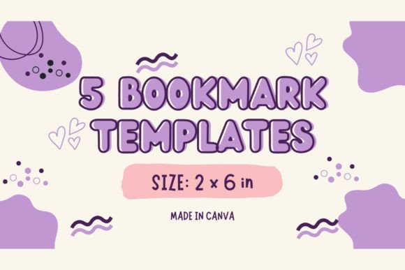 5 Canva Bookmark Printable Templates for Avid Readers
