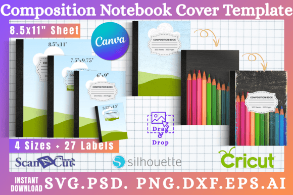 Composition Notebook Cover Templates 12: Your Design Launchpad