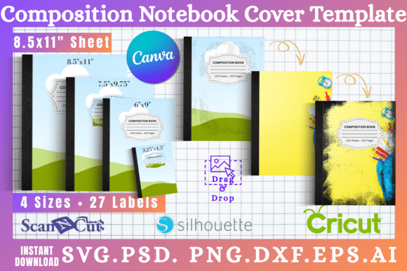 Composition Notebook Cover Templates 15: Your Blank Canvas