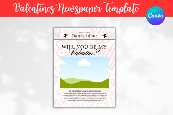 Design a Stunning Valentine's Day Promo with Newspaper Templates