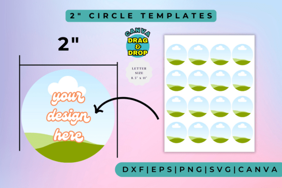 Instant Design Flexibility: 2 Circle Frame Templates for Any Project