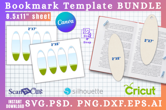 Oval Bookmark SVG & Canva Templates: Your Go-To for Custom Creations