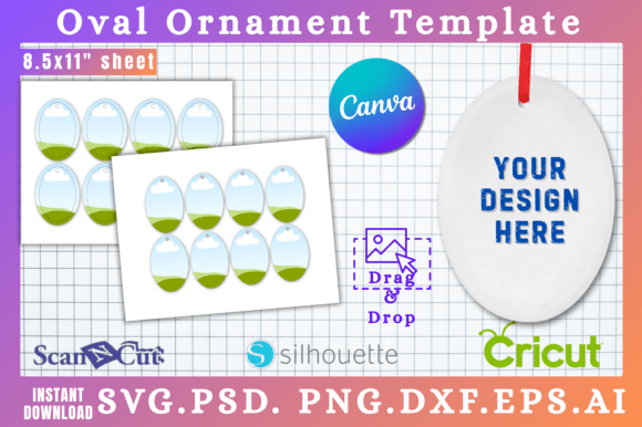 Printable Oval Ornament SVG Templates: Your DIY Craft Game Changer