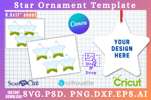 Printable Star Ornament SVG Templates for Festive Crafting