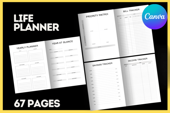 Streamline Your Year: Unlocking the Power of Editable Life Planner Canva Templates
