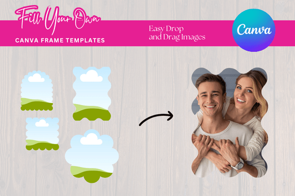 Styling Your Brand with Wavy Frames Canva Mockup Templates