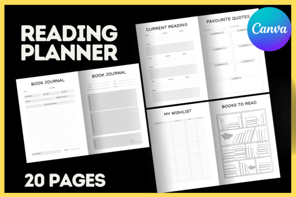 Transform Your Reading Goals: Editable Canva Templates