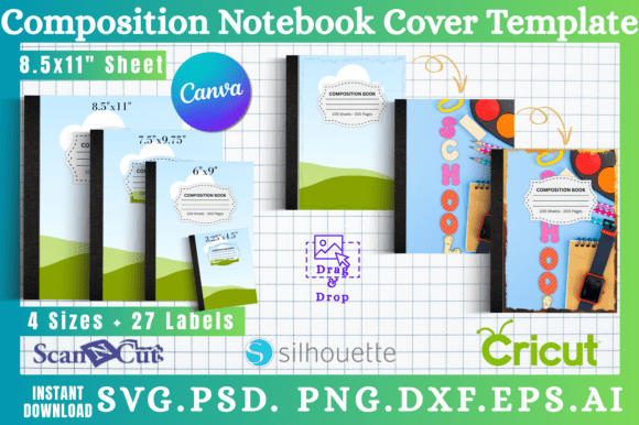 Unleash Your Creativity with Composition Notebook Cover Templates 05