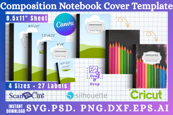 Unlocking Creativity: A Guide to Composition Notebook Cover Templates 07